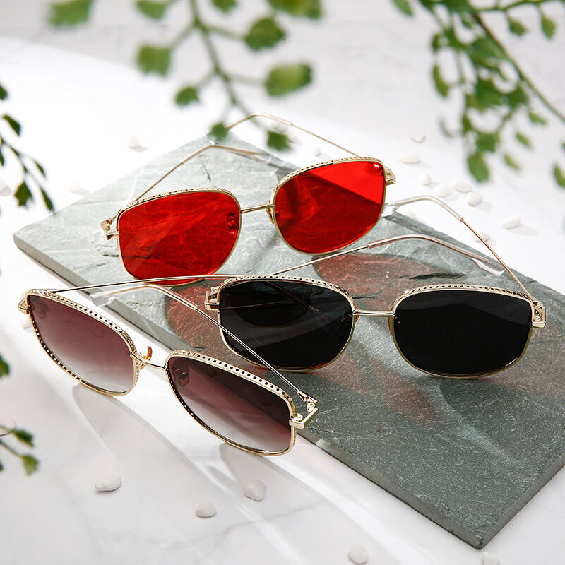 Summer Breeze Square Grey Sunglasses