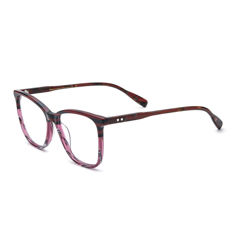 Dorlus Square Purple Glasses