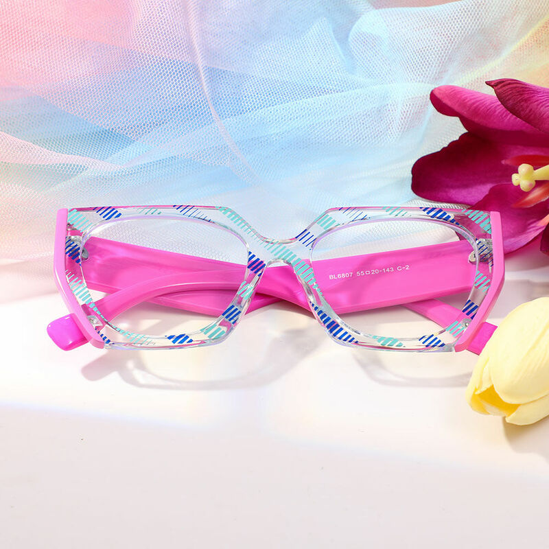Pepys Cat Eye Pink Glasses