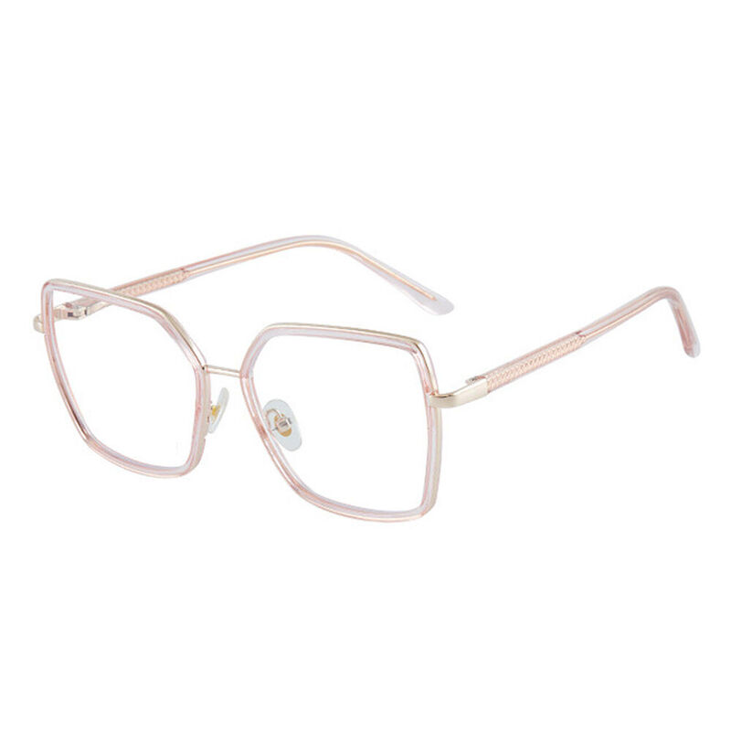 Hemingwe Geometric Pink Glasses