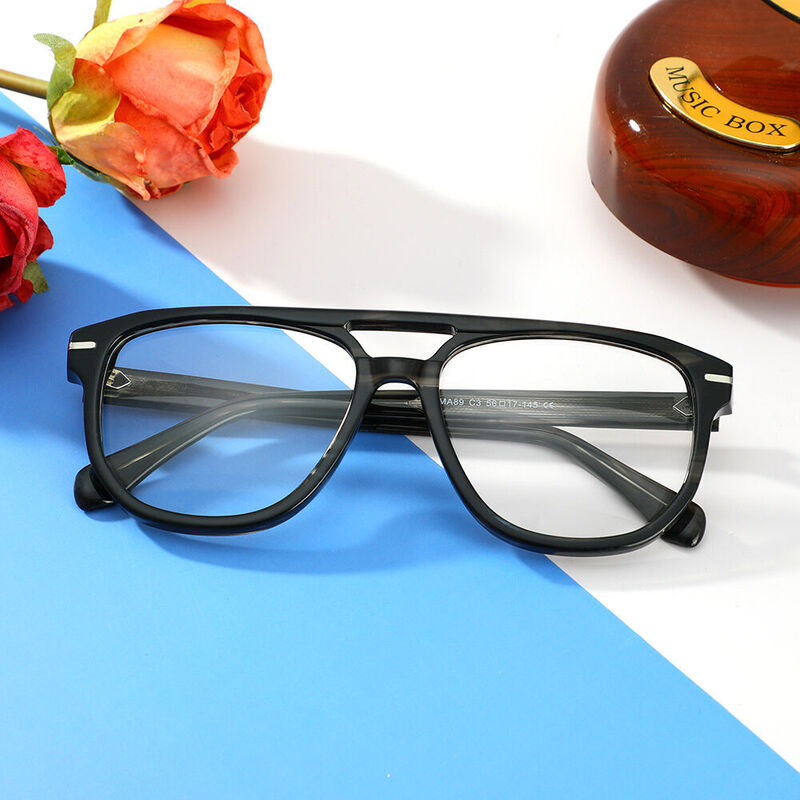 Dawn Aviator Grey Glasses