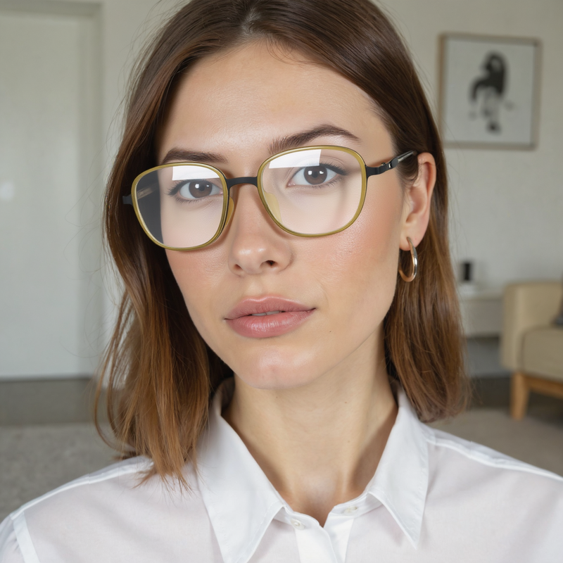 Marjorie Rectangle Green Glasses
