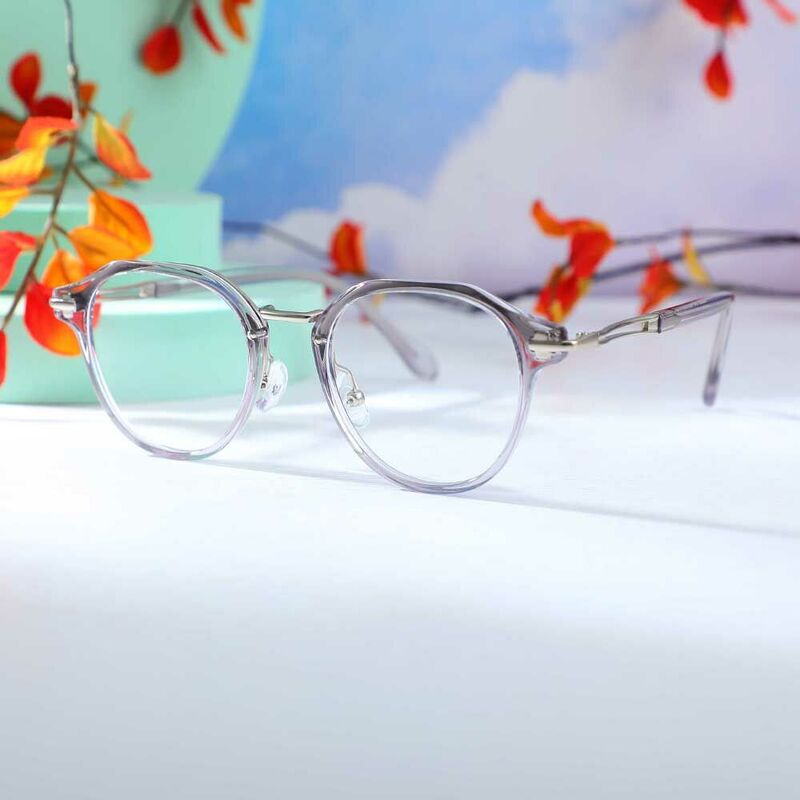 Moira Round Grey Glasses