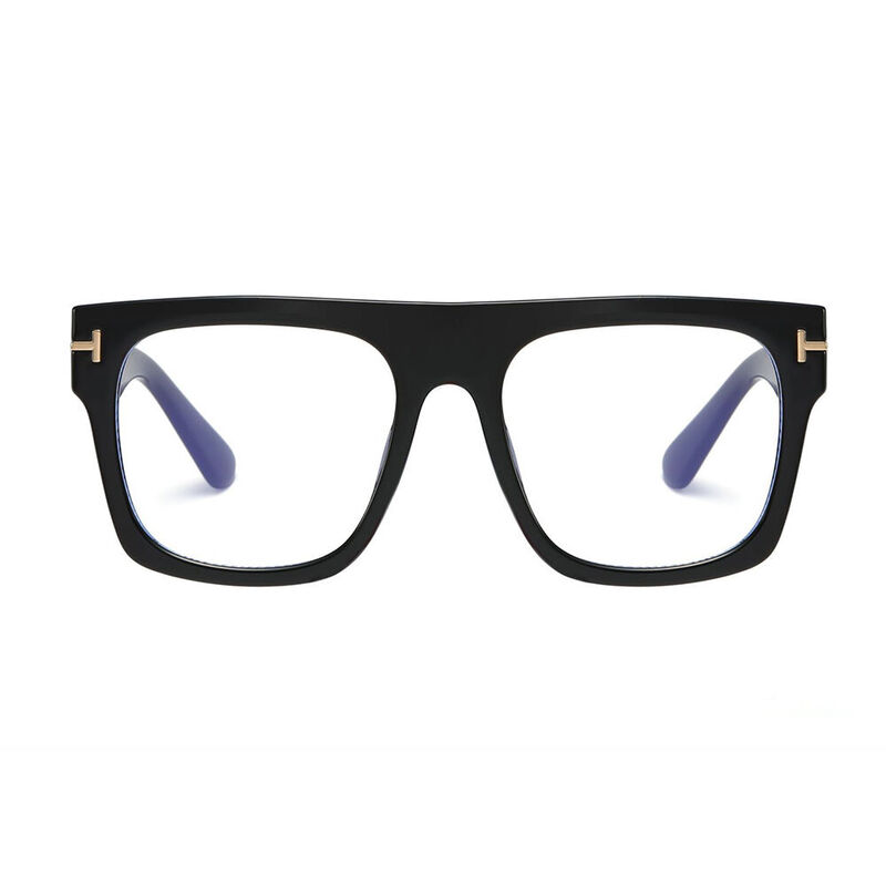 Elvira Square Black Glasses
