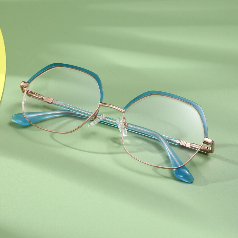 Dorothy Browline Geometric Glasses