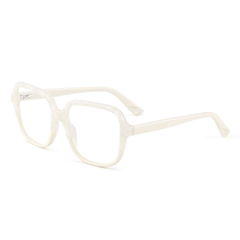 Ford Square White Glasses