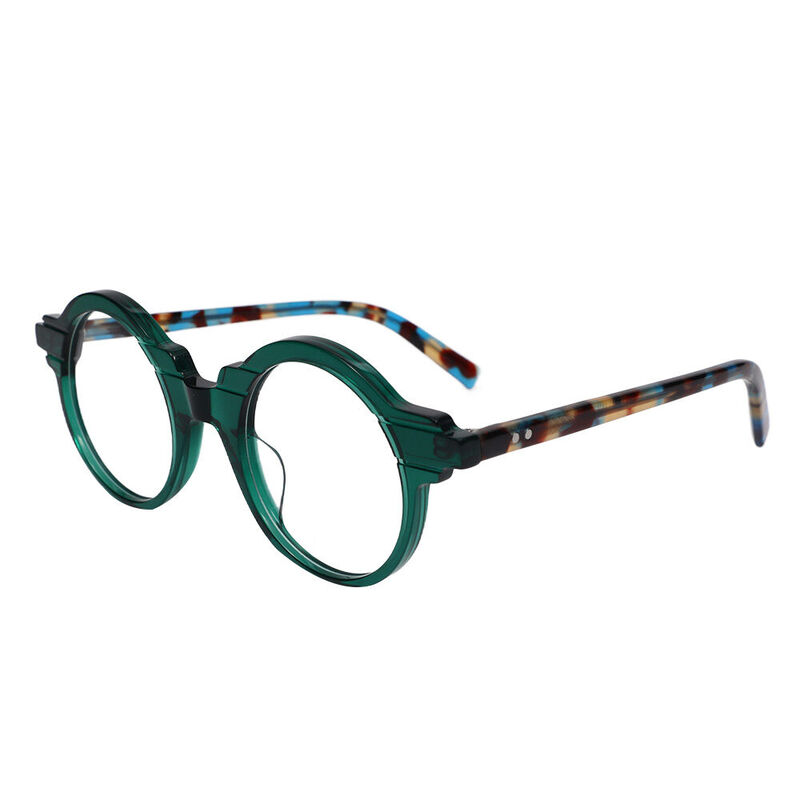 Beso Round Green Glasses