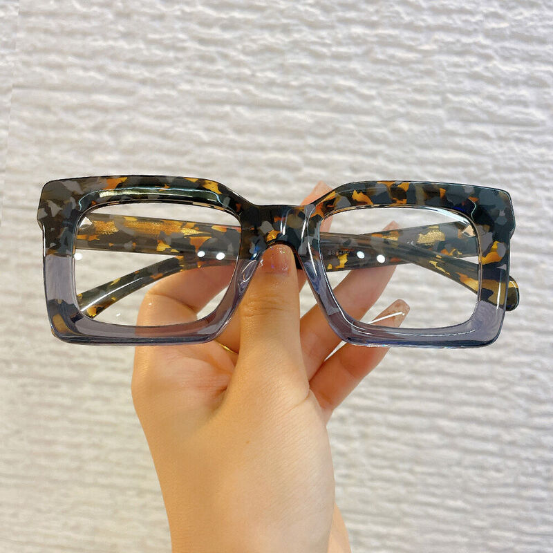 Stewa Square Gray Glasses