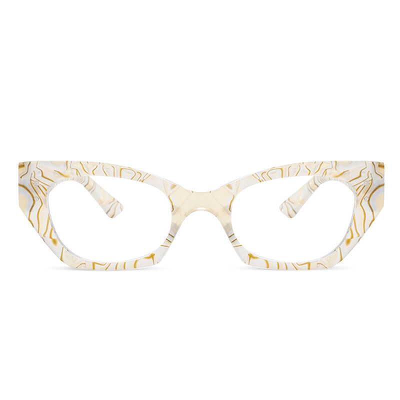 Brook Cat Eye Yellow Glasses