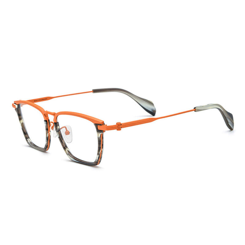 Archibald Rechteckige Graue Brille