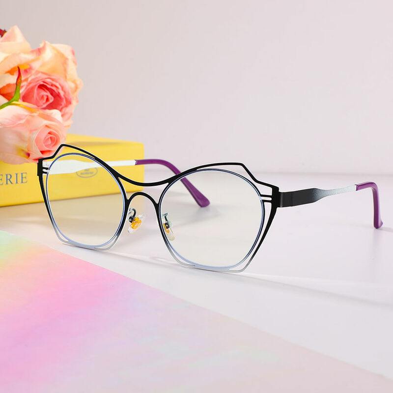 Foster Cat Eye Black Glasses