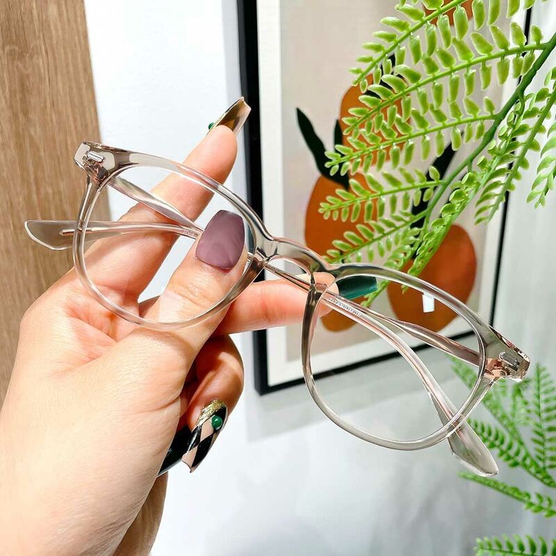 Alger Square Brown Glasses