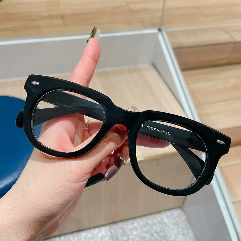 Cornell Square Black Glasses