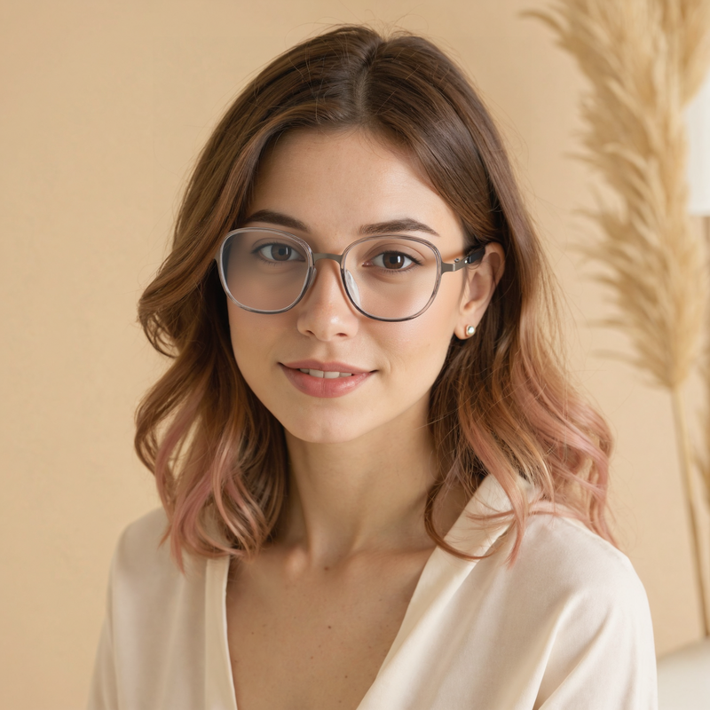 Gafas Graduadas Rectangulares Grises Marjorie
