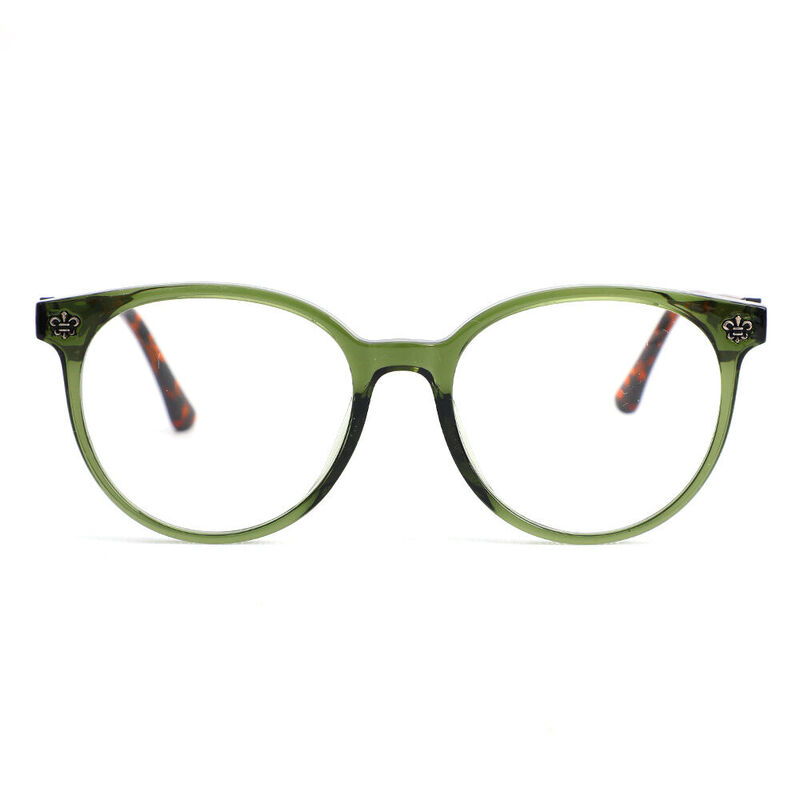 Veromca Round Green Glasses