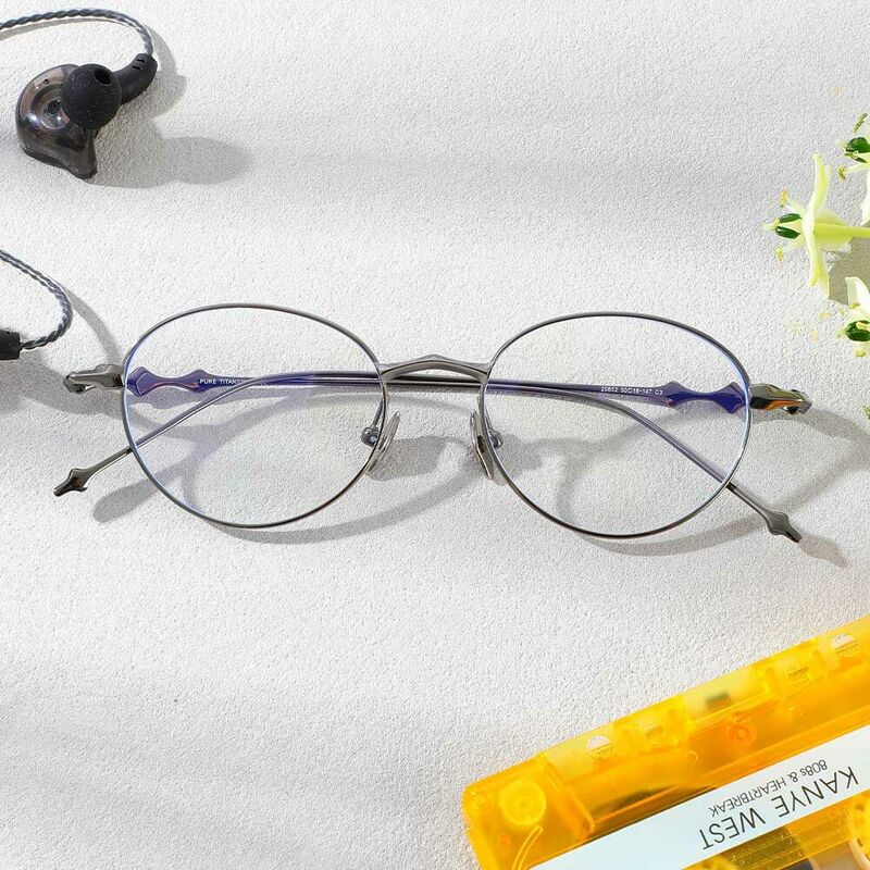 Occhiali da Vista Kristin Ovale Piombo