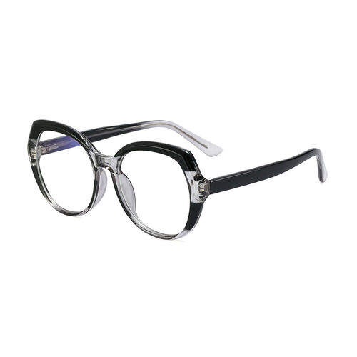 Salome Oval Black Glasses