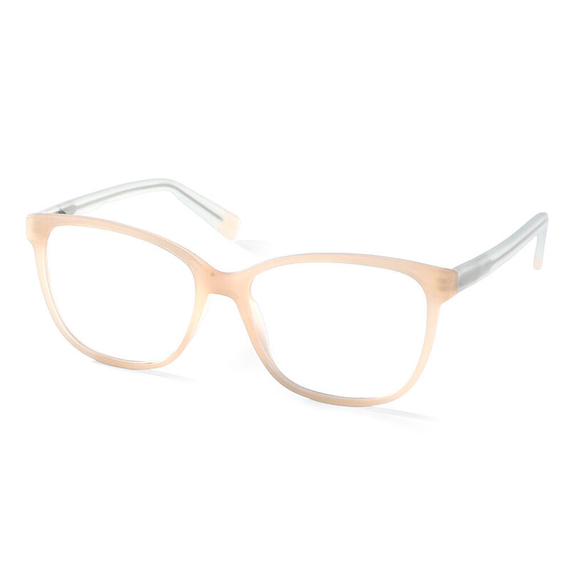 Lush Square Beige Glasses