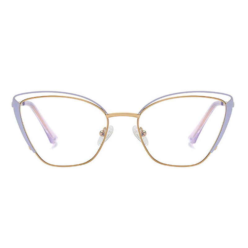 Manda Cat Eye Purple Glasses