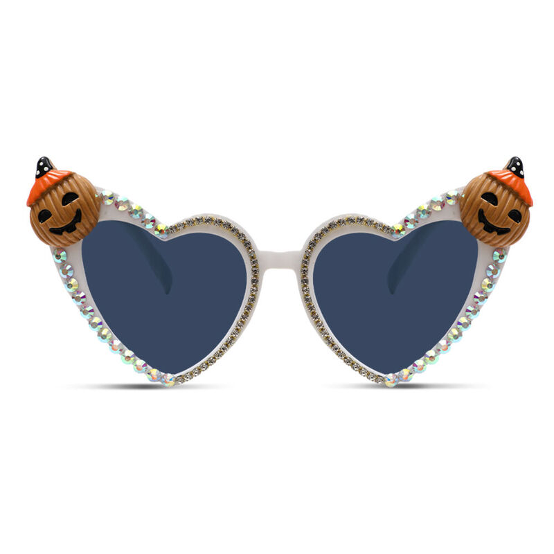 Cedriea Heart Pumpkin Sunglasses