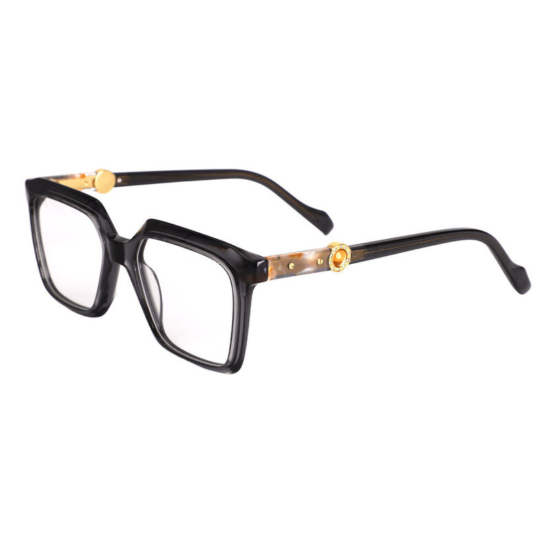 Senior Square Grey Glasses