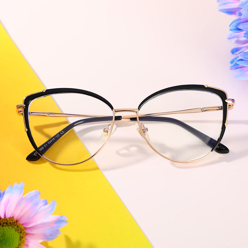Goldsmith Cat Eye Black Glasses