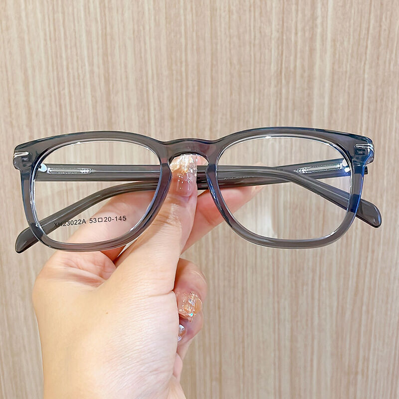 Dorothe Square Grey Glasses