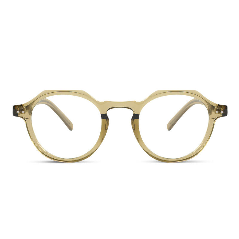 Madeline Round Green Glasses