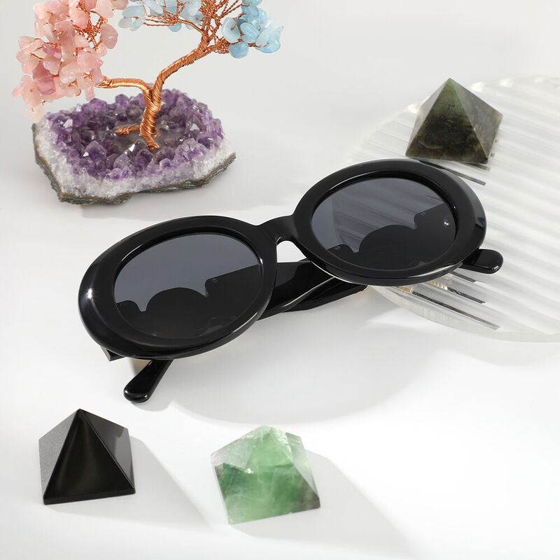 Tucci Cat Eye Black Sunglasses