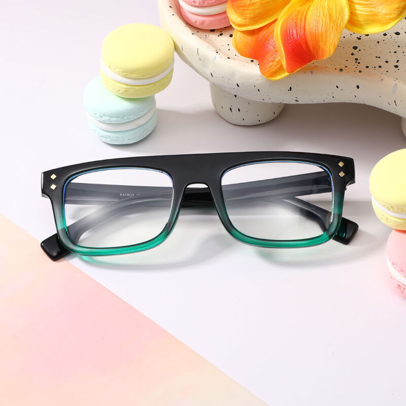 Walkee Square Green Glasses