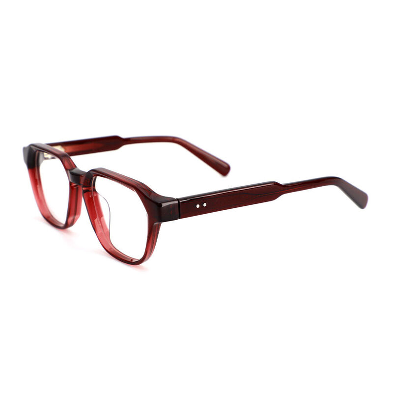 Patrick Square Red Glasses