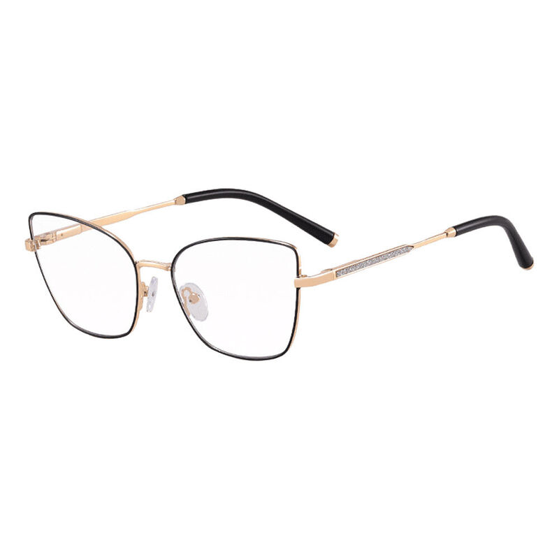 Donna Cat Eye Black Glasses