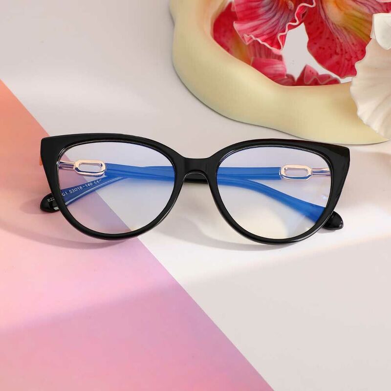 Lunettes de Vue Betsy Cat Eye Noir