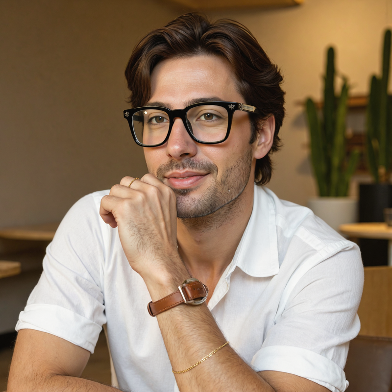 Occhiali da Vista Dana Quadrato Nero