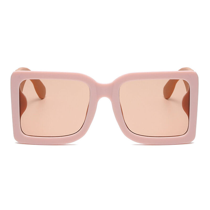 Vivienne Square Pink Sunglasses