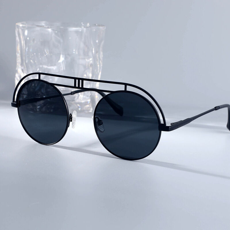 Parachute Aviator Black Sunglasses