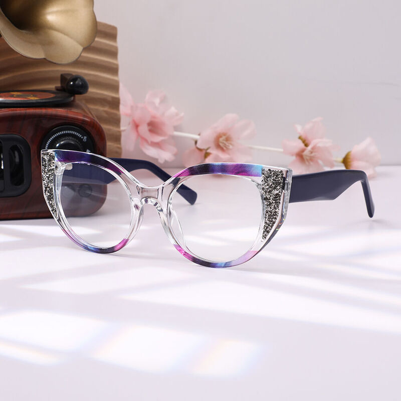 Clau Cat Eye Green Glasses