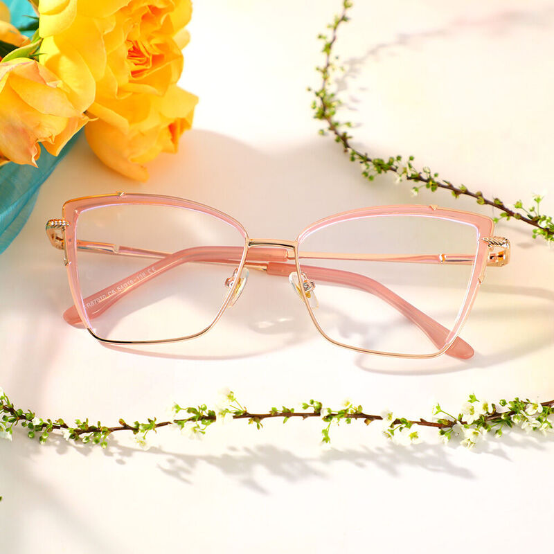 Occhiali da Vista  Burke Cat Eye Rosa