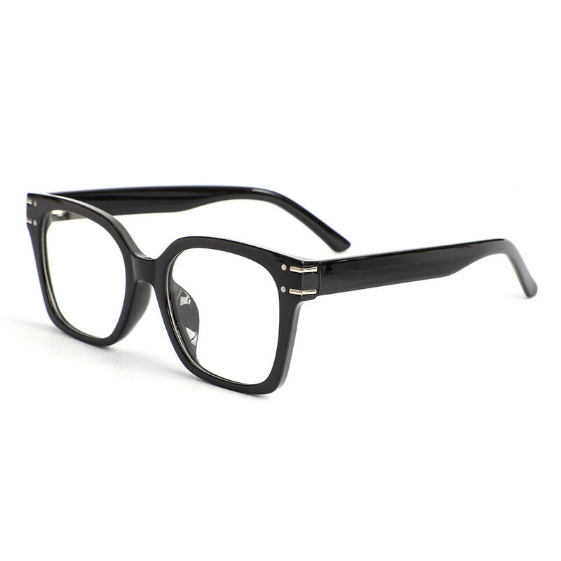 Sharon Square Black Glasses