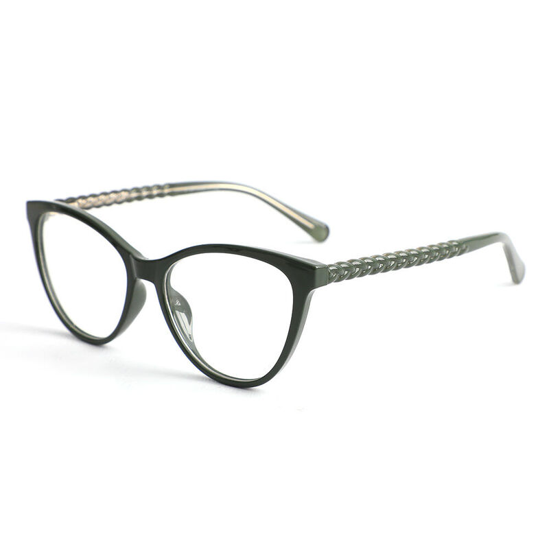 Phoenix Cat Eye Grüne Brille