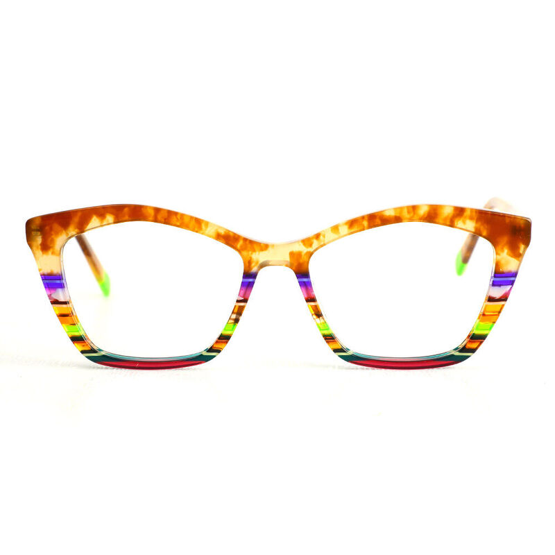 Ophelia Cat Eye Orange Glasses