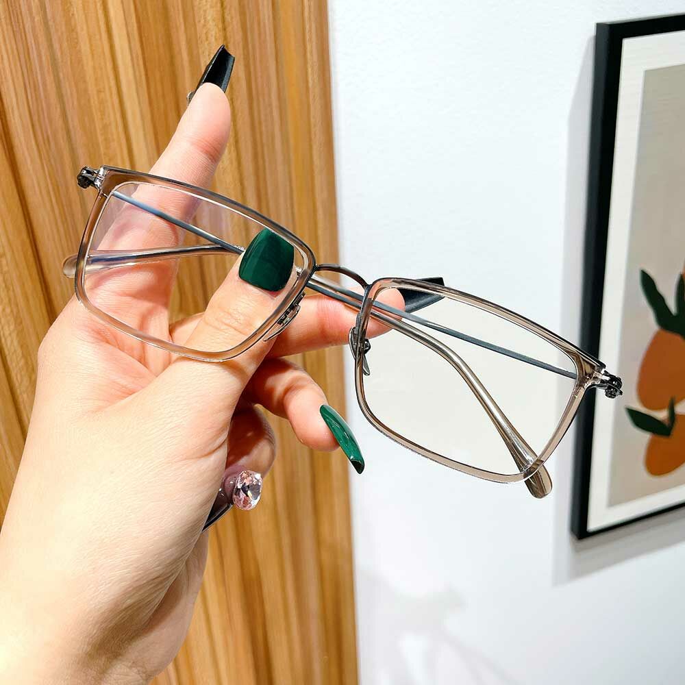 Alfred Rechteckig Braun Brille