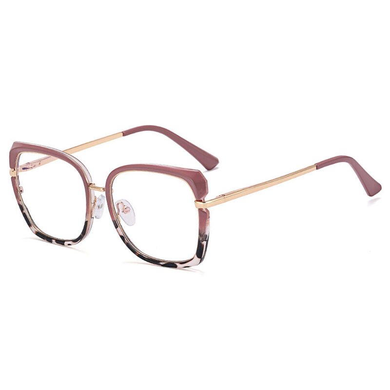 Alvira Square Brown Glasses
