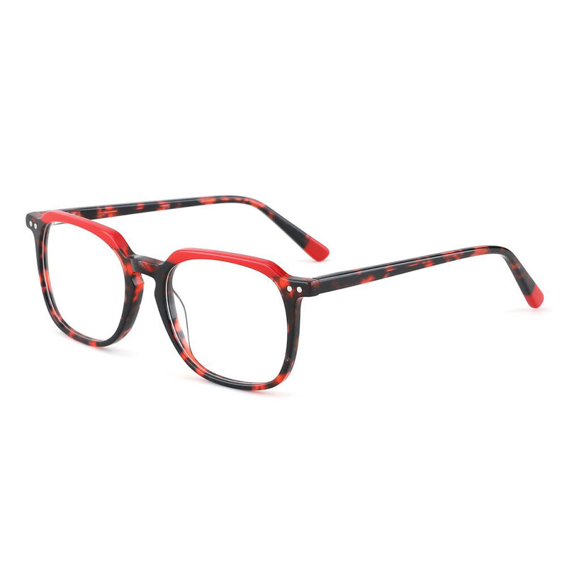 Mendy Square Red Glasses