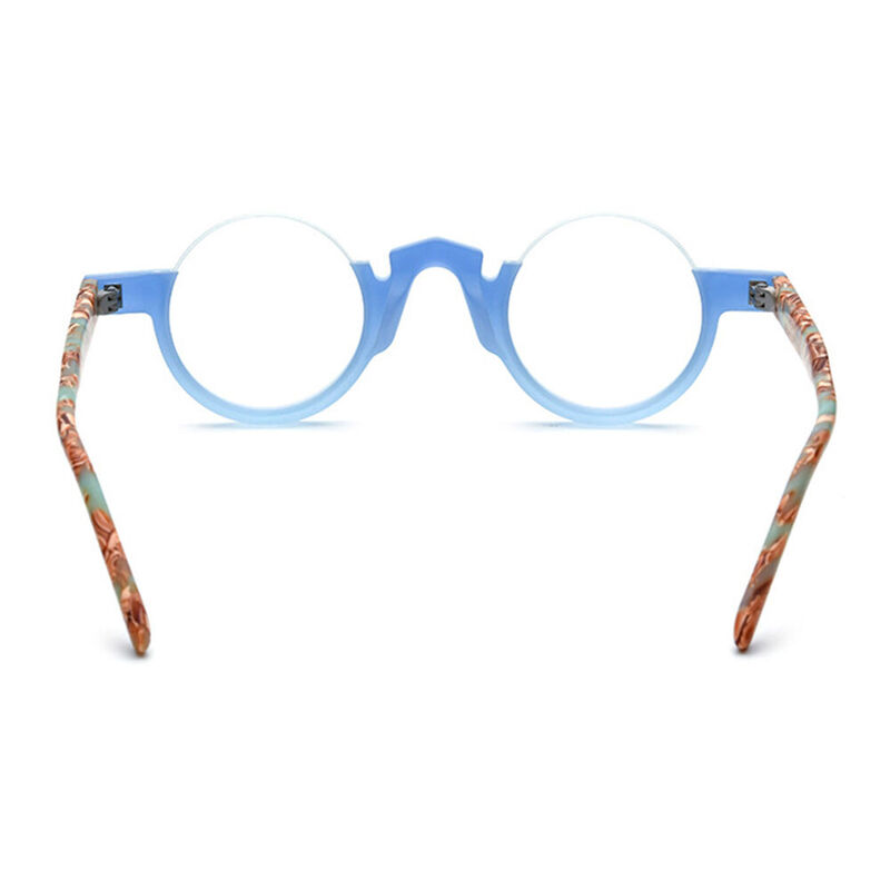Chelsy Round Blue Glasses