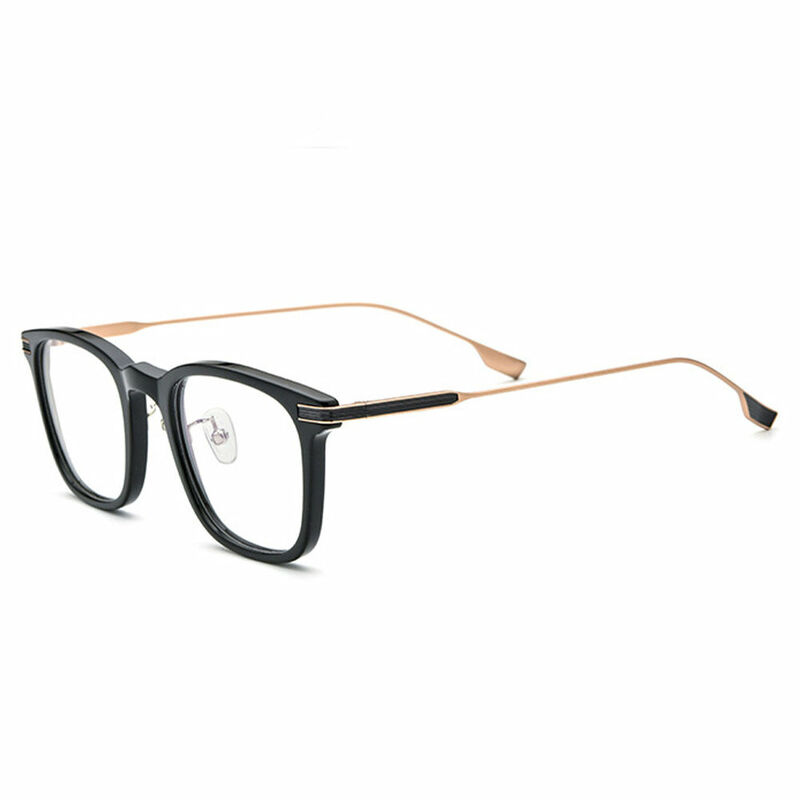 Carey Square Black Glasses