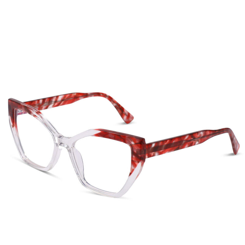Whitney Cat Eye Red Glasses