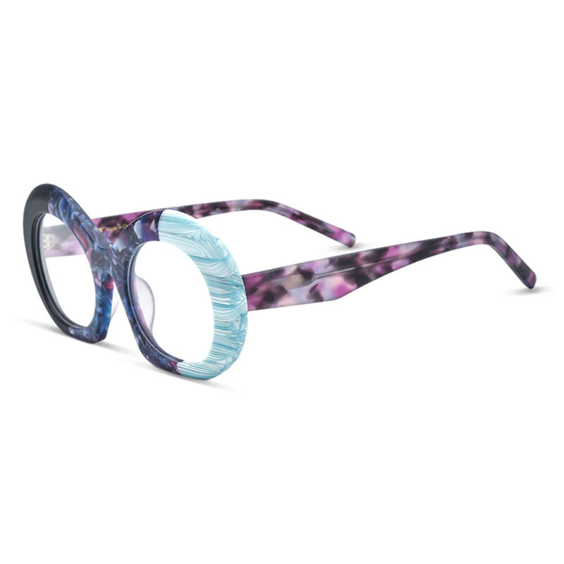 Camp Oval Black Glasses