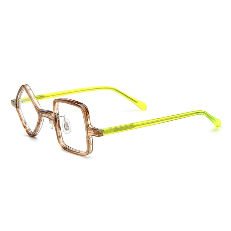 Van Square Brown Glasses