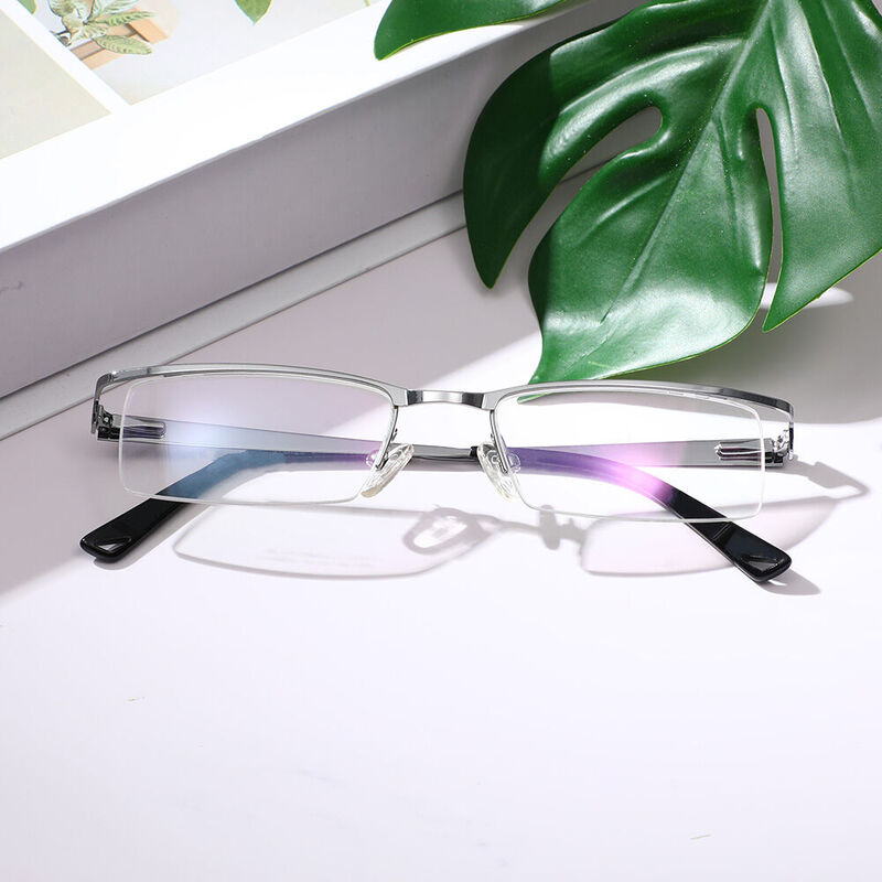 Hamilton Rectangle Silver Glasses